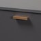 Baxton Studio Kelson Modern and Contemporary Dark Grey and Gold Finished Wood 3-Door Shoe Cabinet 189-11574-ZORO - alternate 3